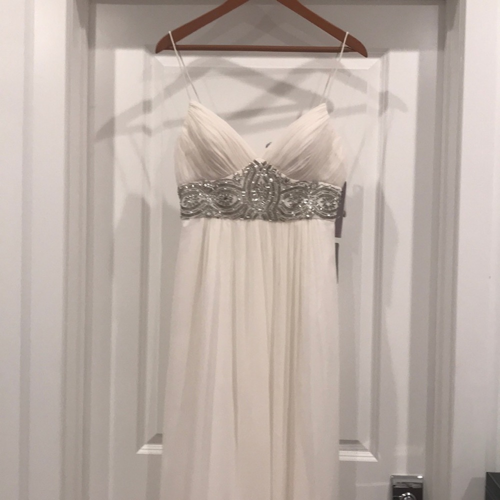 Brand New JSgroup white floor length Dress